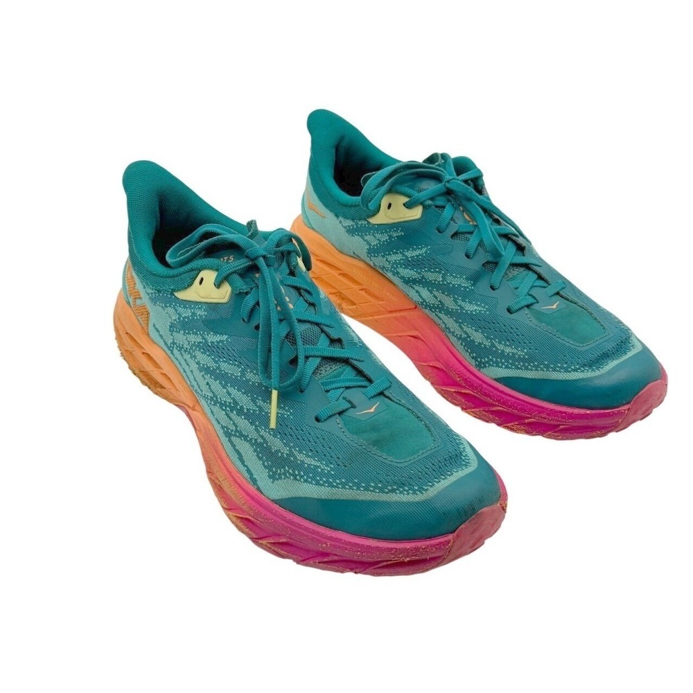 Hoka One One Mens 12 D Deep Lake Teal Low Top Speedgoat 5 Trail Running Shoes